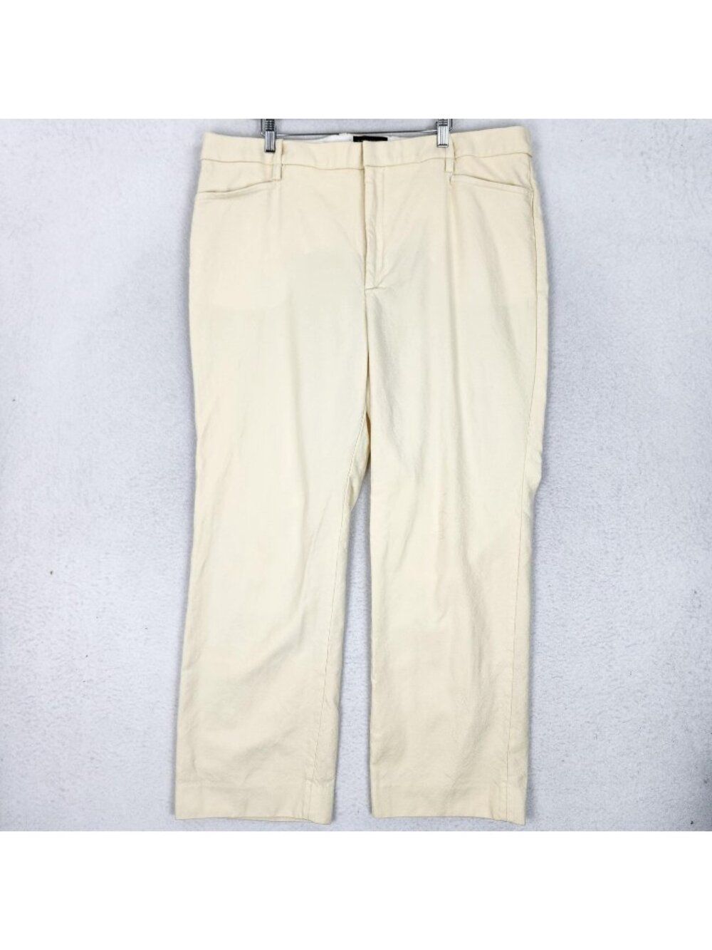 Banana Republic Pants Womens 20 Cream Wool Straight Leg Work Career Office
